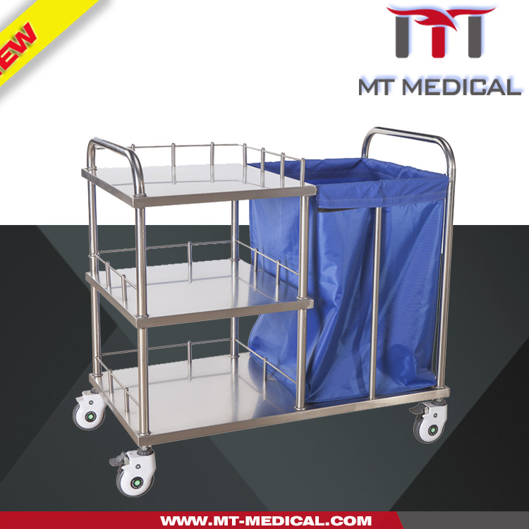 Hospital Cleaning linen Trolley dressing Mobile cleaning Cart Dirt linen cart