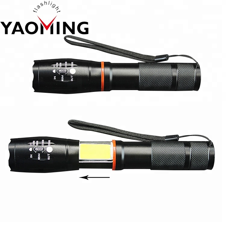 Hot Sale 5-Mode Hidden COB Side Light Flashlight With Magnetic Tactical Led Torch