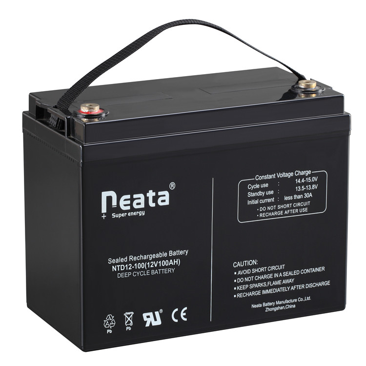 Neata Deep Cycle Solar Energy Storage 12V 100AH UPS Vrli Gel Battery With Free Maintenance