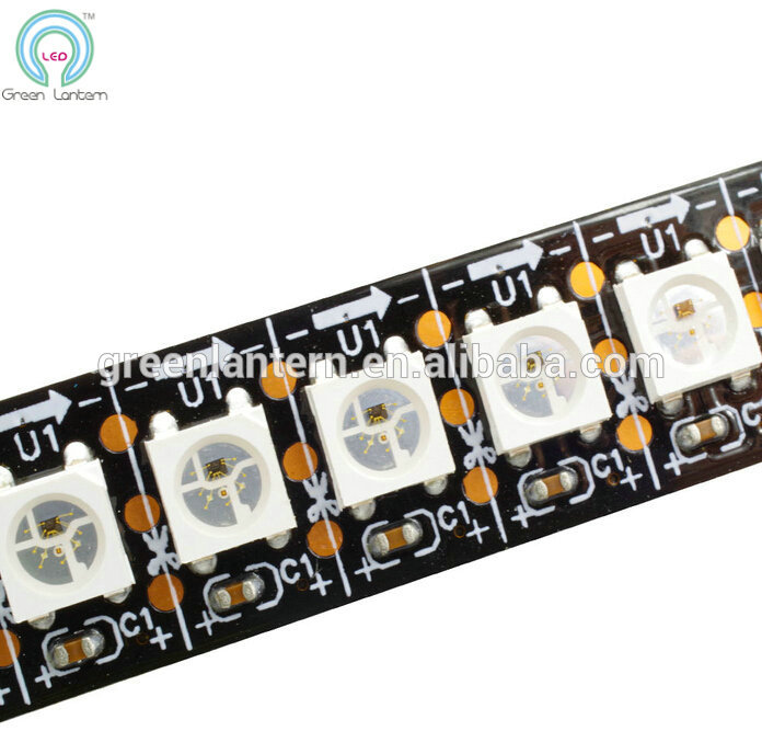 addressable RGB LED Strip ws2812 60leds/m - white pcb