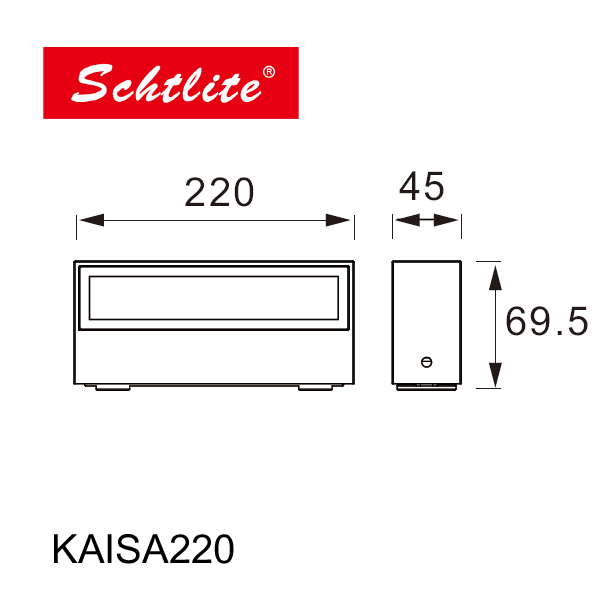 KAISA 220V CE   surface  double side beam  led wall light