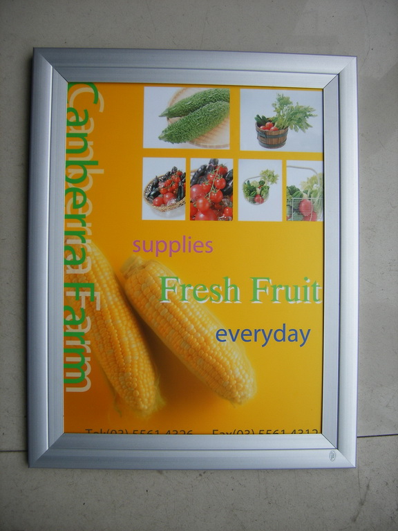 Outdoor or indoor square aluminum snap frame led light box for advertising light box LED display with customized size