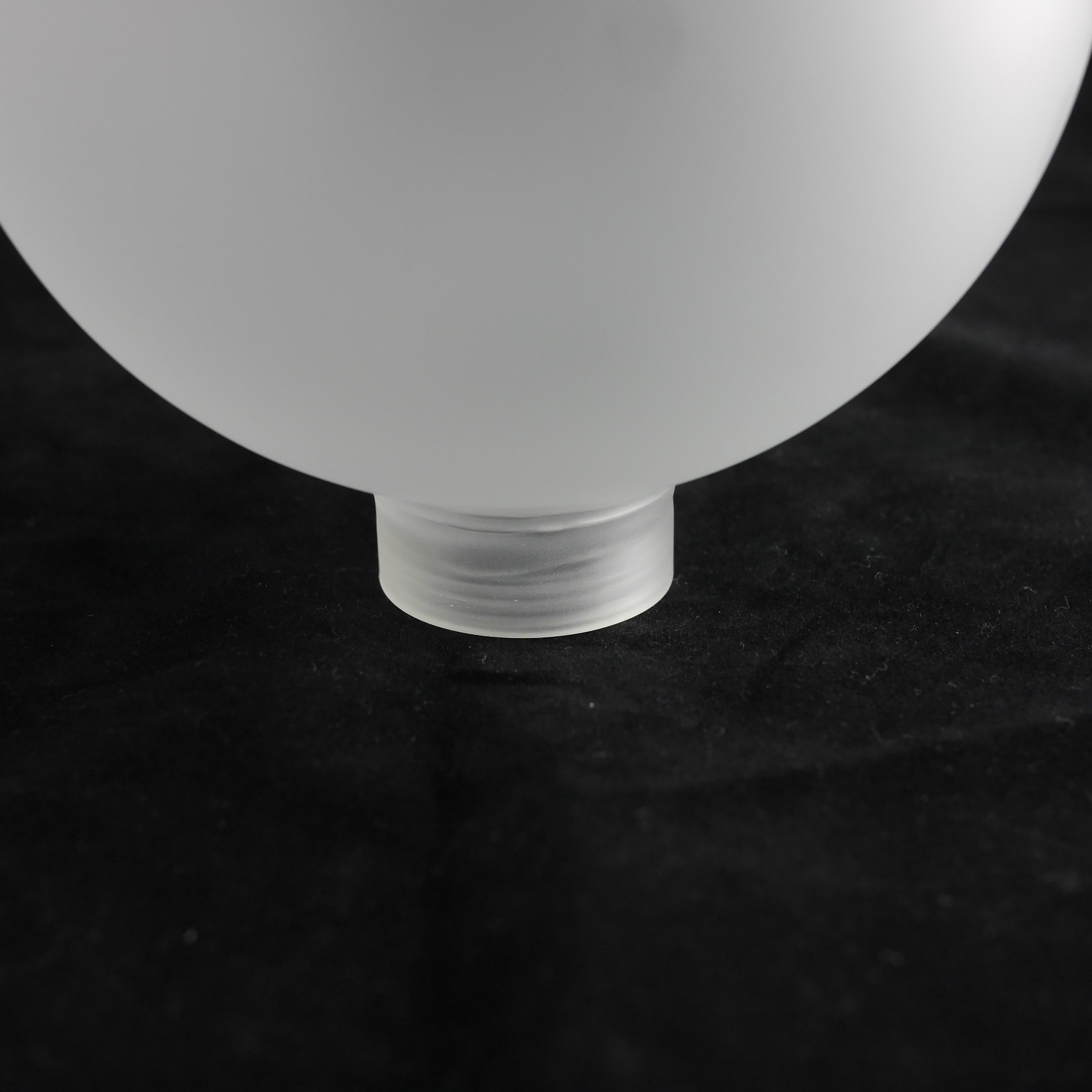 103mm Customized Hand Blown Frosted Borosilicate Glass Globe