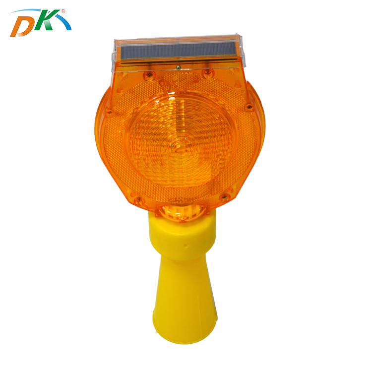 DK Led Solar Warning Signal Light Road Blocks Barricade Road Warning Light