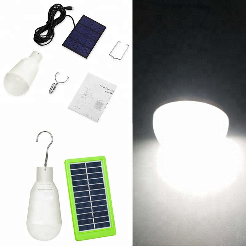 rechargeable home garden outdoor camping lamp tent portable light emergency solar bulb