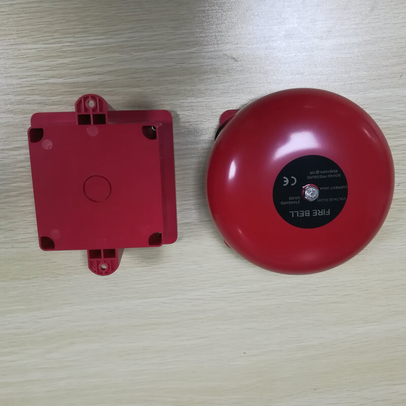 cheap industrial electrical 24vdc fire alarm outdoor bell with backbox