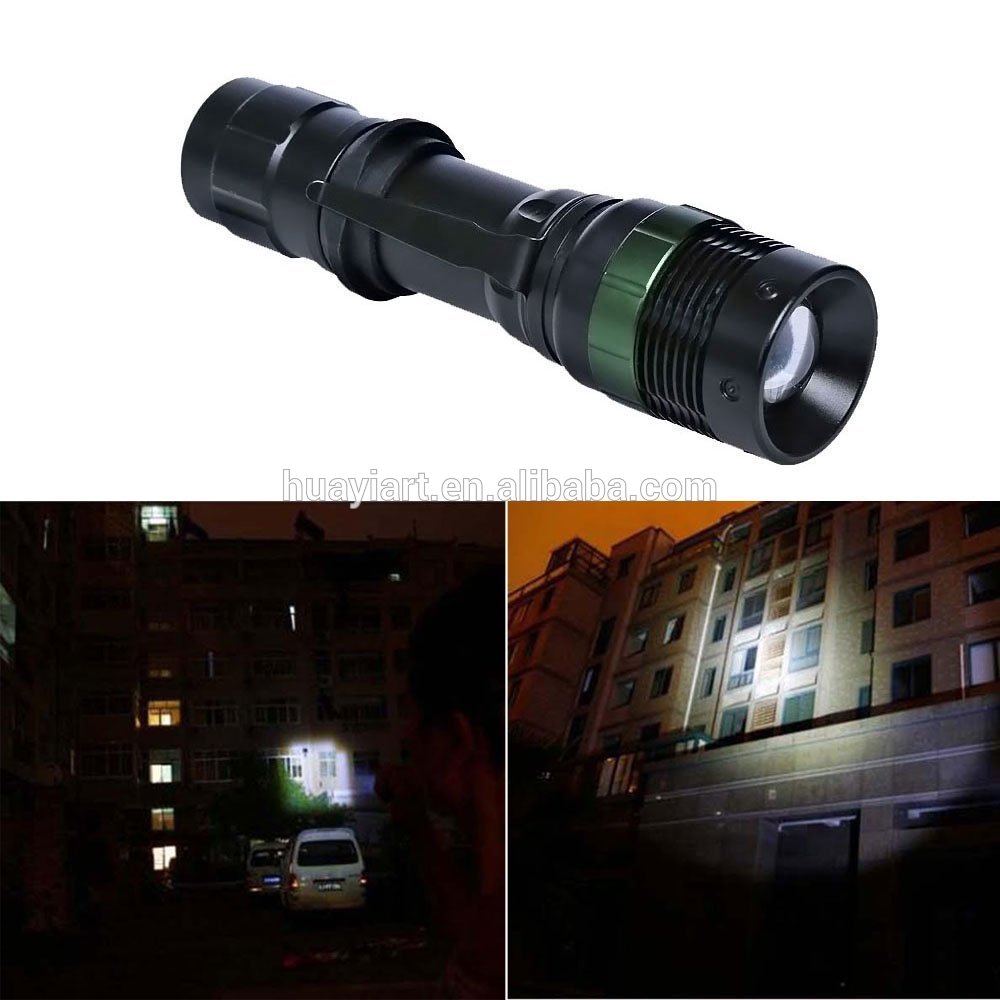 3000 Lumens Zoomable XM-L Q5 LED Flashlight Torch Zoom Lamp Light - 3 Mode Adjustable Brightness Waterproof Design Torch