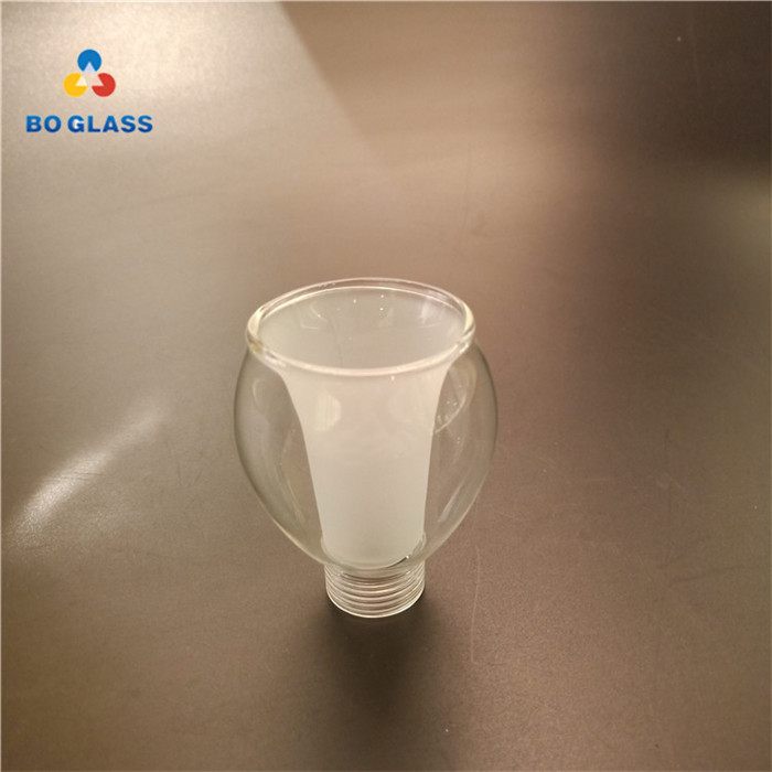 Customized Frosted Pyrex Double Wall Glass Tube Bulb