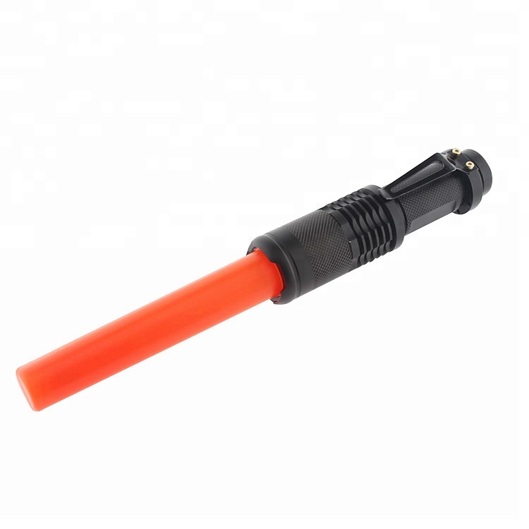 Mini Tactical Led Flashlight Torch With Police Equipment Red Baton Flashlight