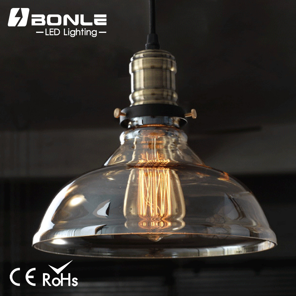 Glass Hanging Vintage Industrial Pendant Lights and ceiling lamp