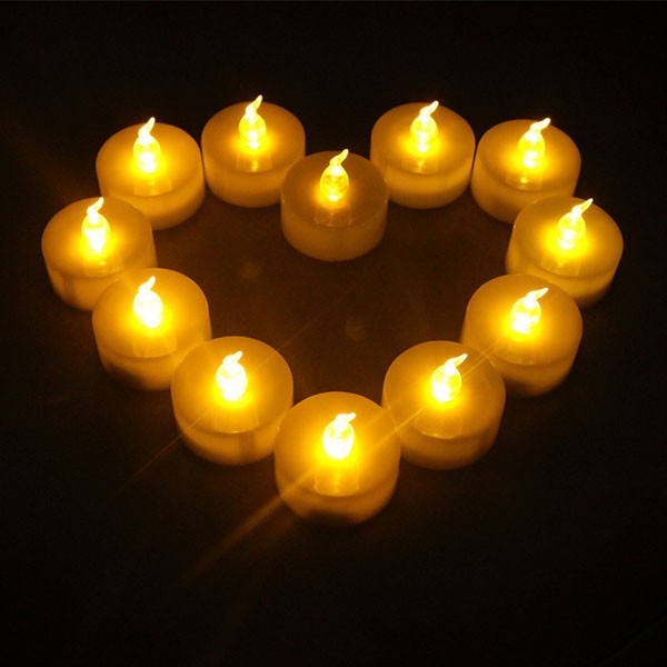 LED electronic candle light colorful flash candle light romantic colorful small night light Wedding candles