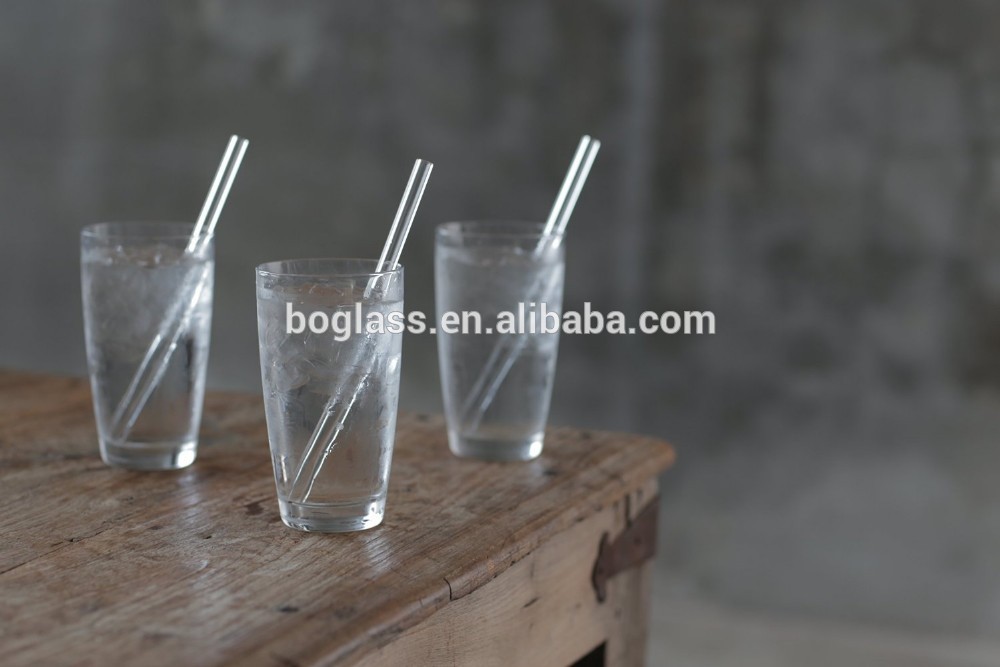 Health drinking glass pipette, reuse glass straw, color glass pipette custom