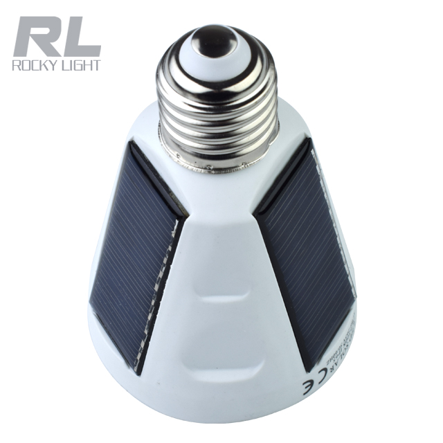 2019 New Products Waterproof IP65 LED solar emergency bulb outdoor camping night market intelligent sunshine charging lamp