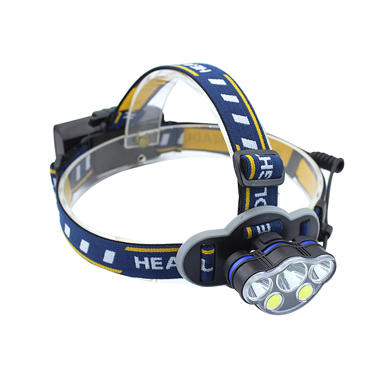 Super Bright 1000Lumens 5 Light LED With Red And Blue Light USB Rechargeable Headlamp