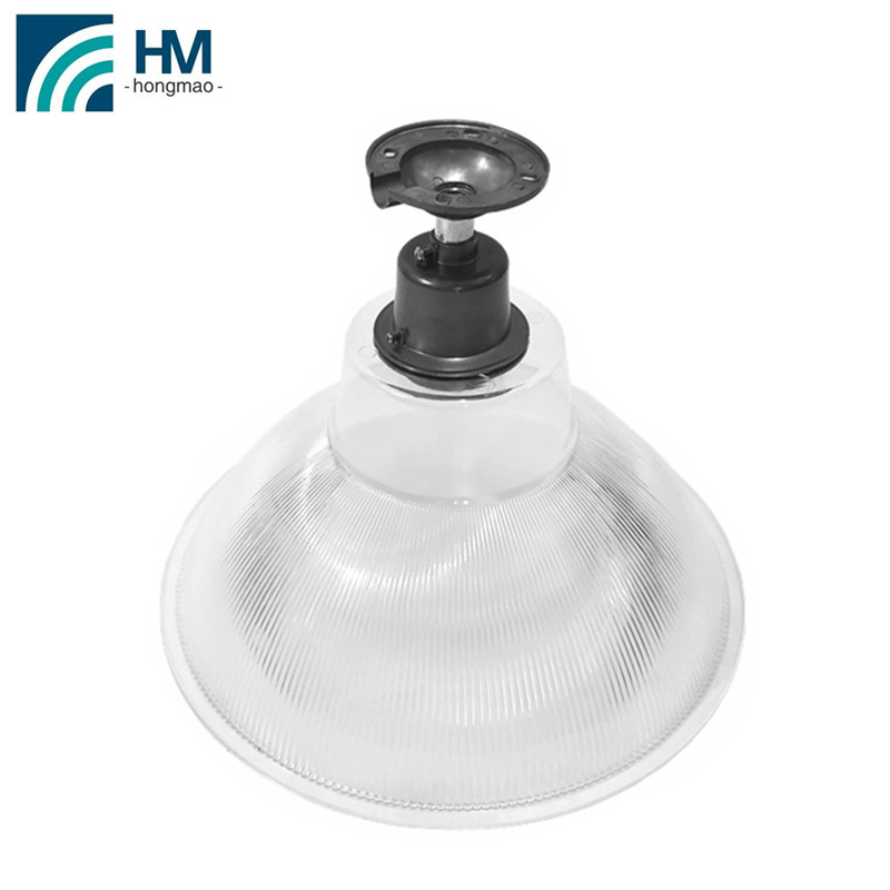 industrial factory light round shape 16'' milky pc cover
