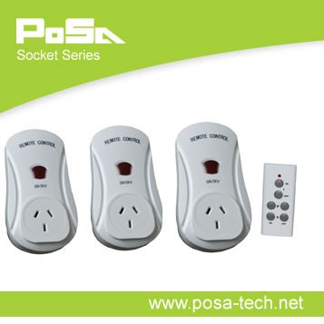 energy saving control, remote plug and socket, remote control socket (PS-SK05A-3)