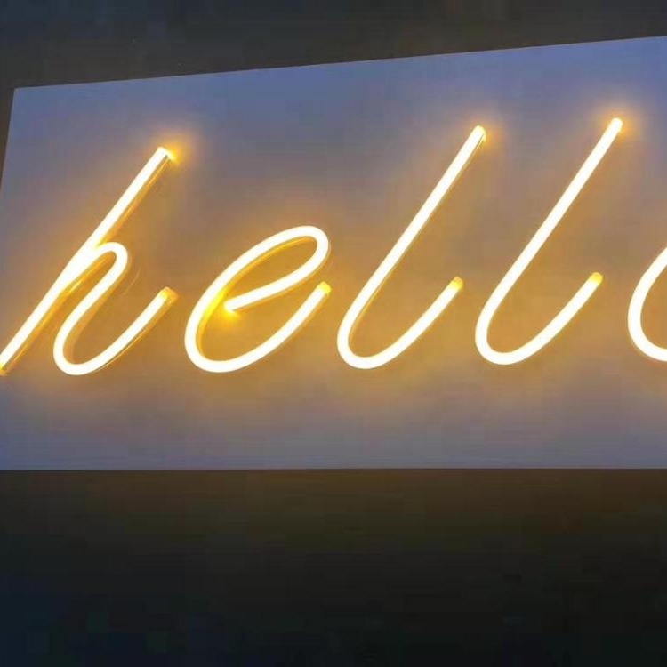 Custom made neon acrylic sign 12V led custom neon light sign 3d letters led neon rope light