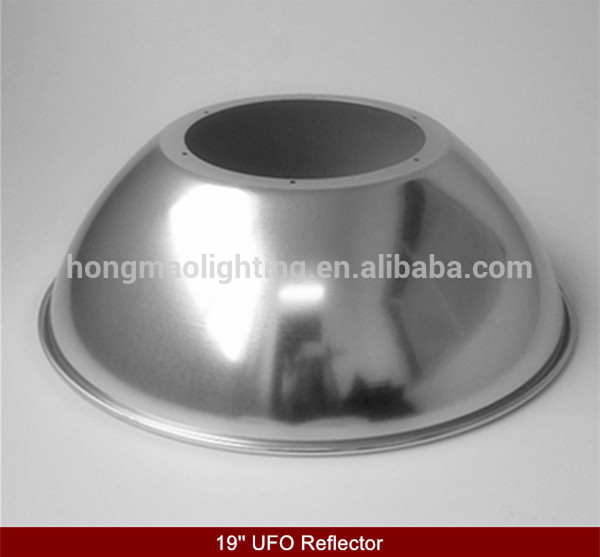 Indoor work shop use aluminum high bay lamp shade round reflector