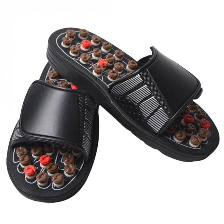 Acupoint Massage Slippers Sandal Unisex Feet Chinese Acupressure Therapy Medical Rotating Foot Massage Shoes