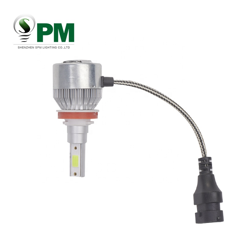 Free sample silver 12-24V 18W cob led headlight