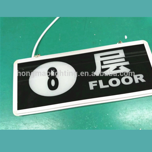 Metal Ceiling Recessed Mounted LED Emergency Light Exit Sign