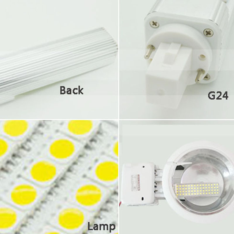 led pl lamp g24d g24d-1 g24d-3 g24d-3 pl bulb Lamp 5W 7W 9W 10W 11W 12W 14W SMD5730 5050 2835 AC85-265V 110V 220V