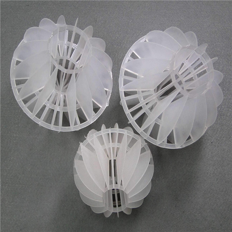 Factory price wholesale pvc plastic polyhedral hollow ball trickling filter media