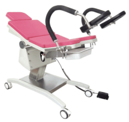 Colorful Mattress Hydraulic Operated Gynecology Equipment Delivery Table