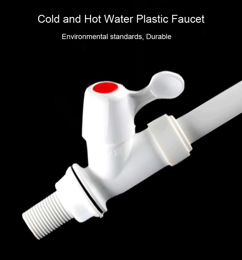 LESSO W23103 low cost durable goose neck PVC plastic faucet kitchen sink faucet single handle kitchen faucet