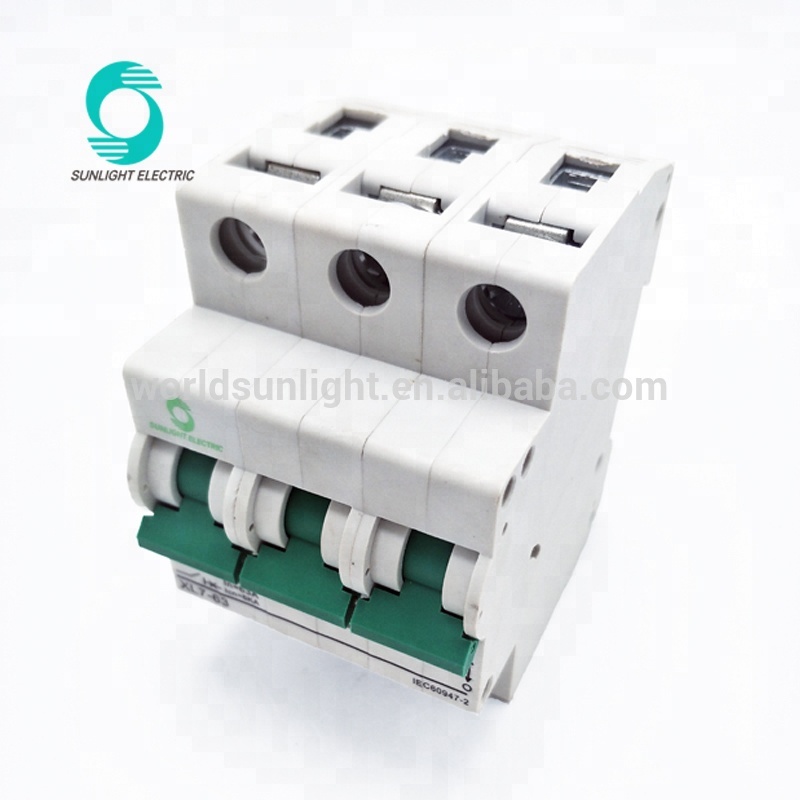 Solar system china supplier IEC 60947-2 approval DC 750V 20A 6kA 3P dc mini circuit breaker prices mcb