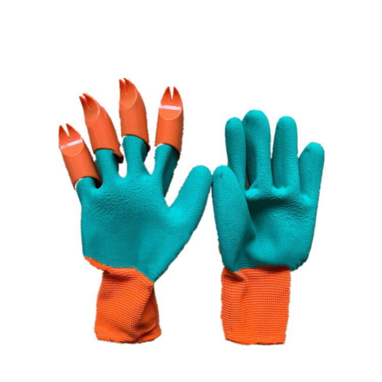 For Digging Planting Garden gloves With Claws ABS Plastic Garden Genie Rubber Gloves Quick Easy to Dig and Plant