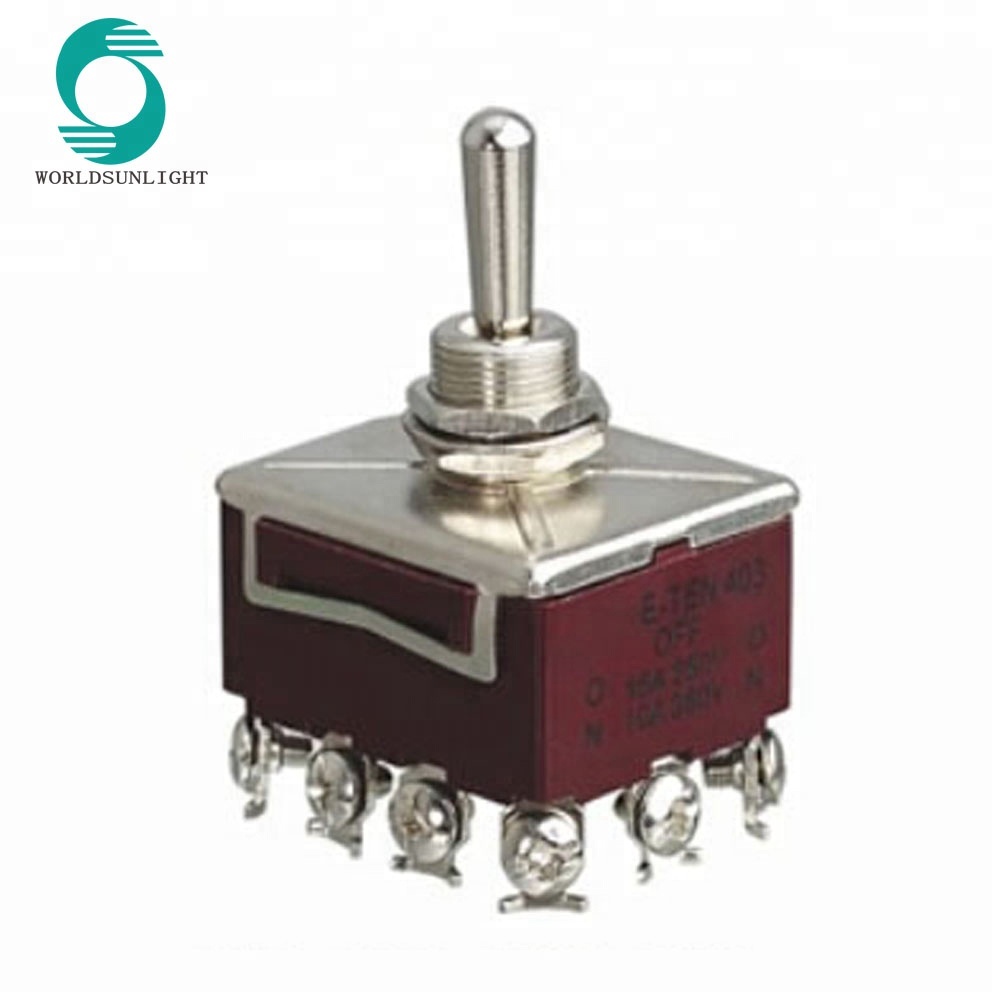 KN-402/KN-403 20A 125VAC 15A 250VAC 12 pin 4-way toggle switch