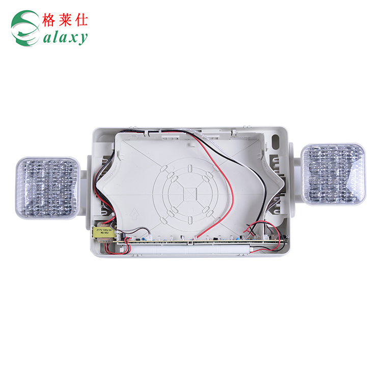 Hot sale exit sign led rechargeable led hotel double head emergency light