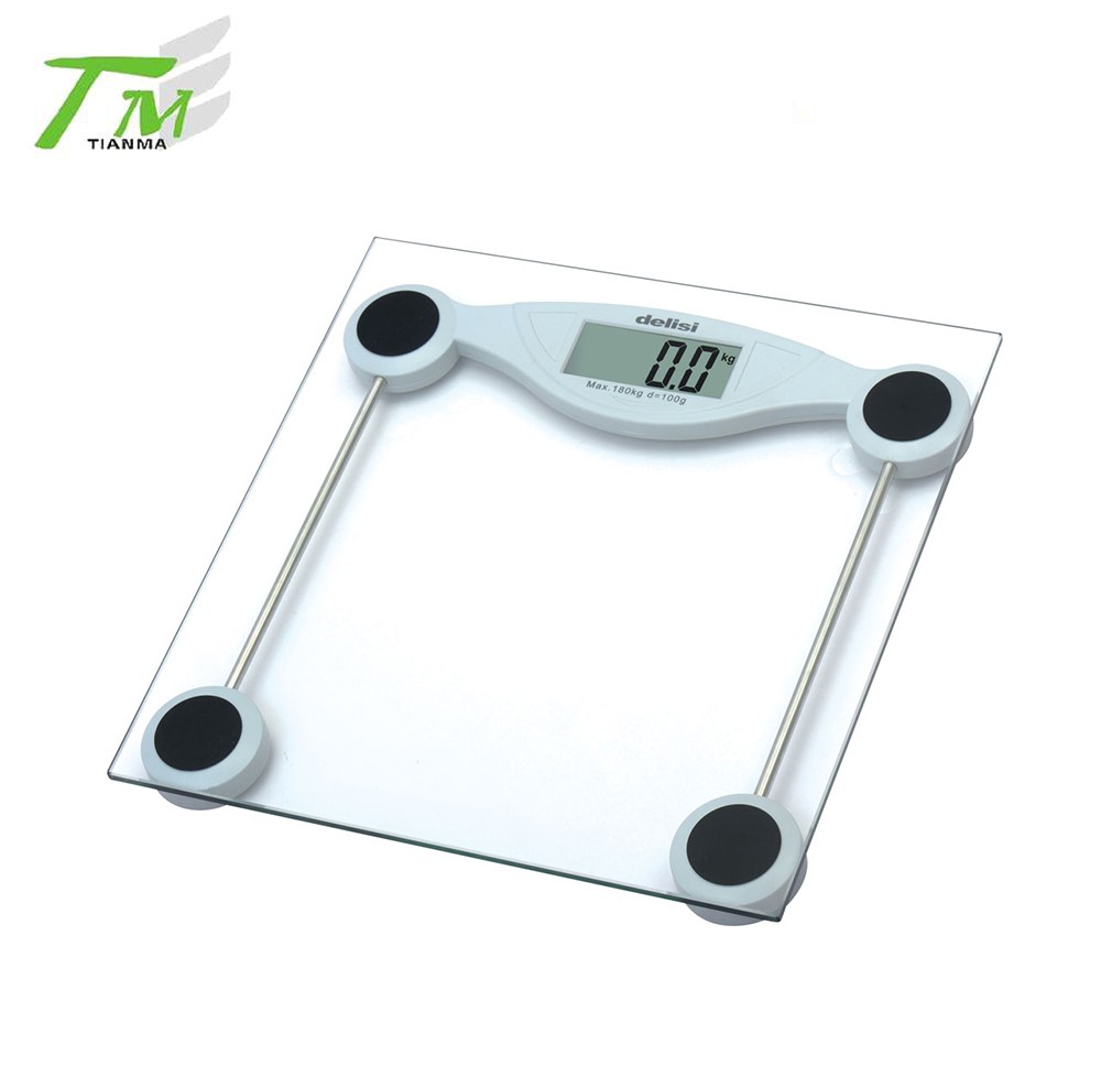 Big tempered safety glass human weight scale digital personal body scale