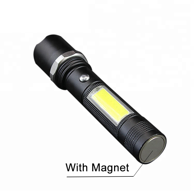 COB USB Rechargeable Led Swat Flashlight