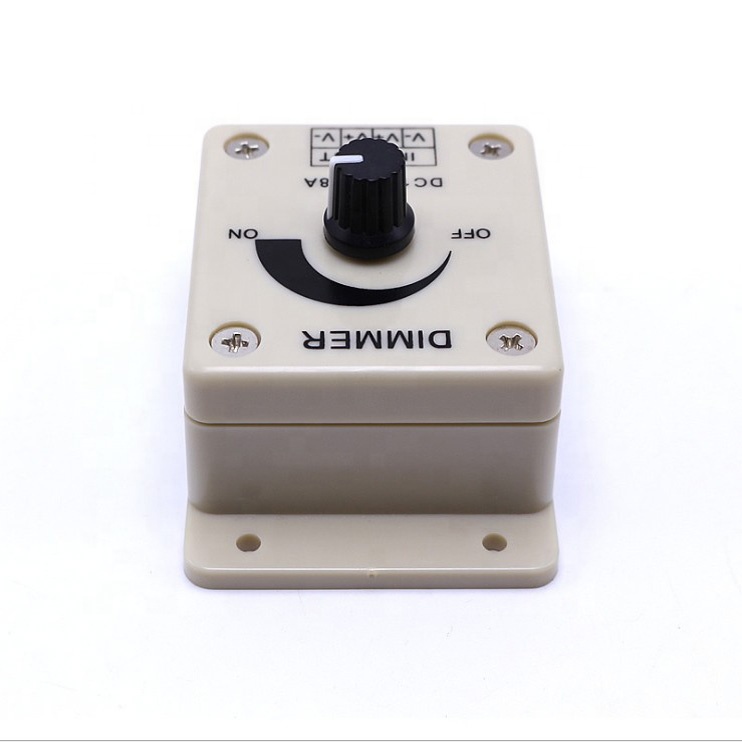 Manual dimmer 8a manual knob non-polarized dimmer led monochrome light with string Christmas light controller 12v