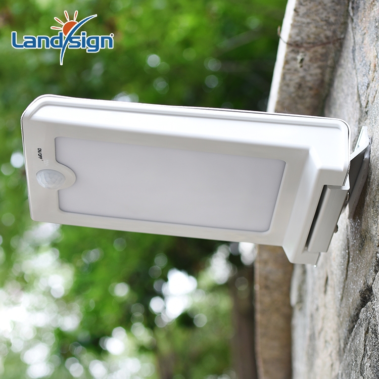 Ultra  thin waterproof main gate light XLTD-1605 58 LED solar wall light with motion sensor outdoor security lamp