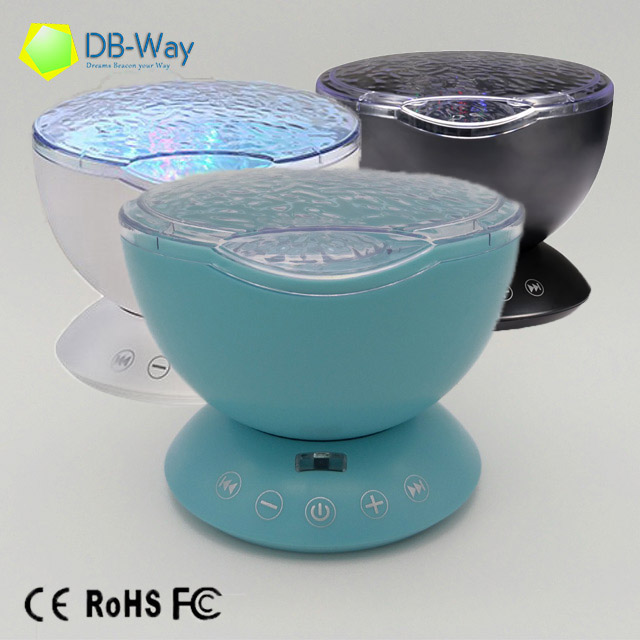 Remote Control Projector LED RGB Color Changing Night Light with music for kids