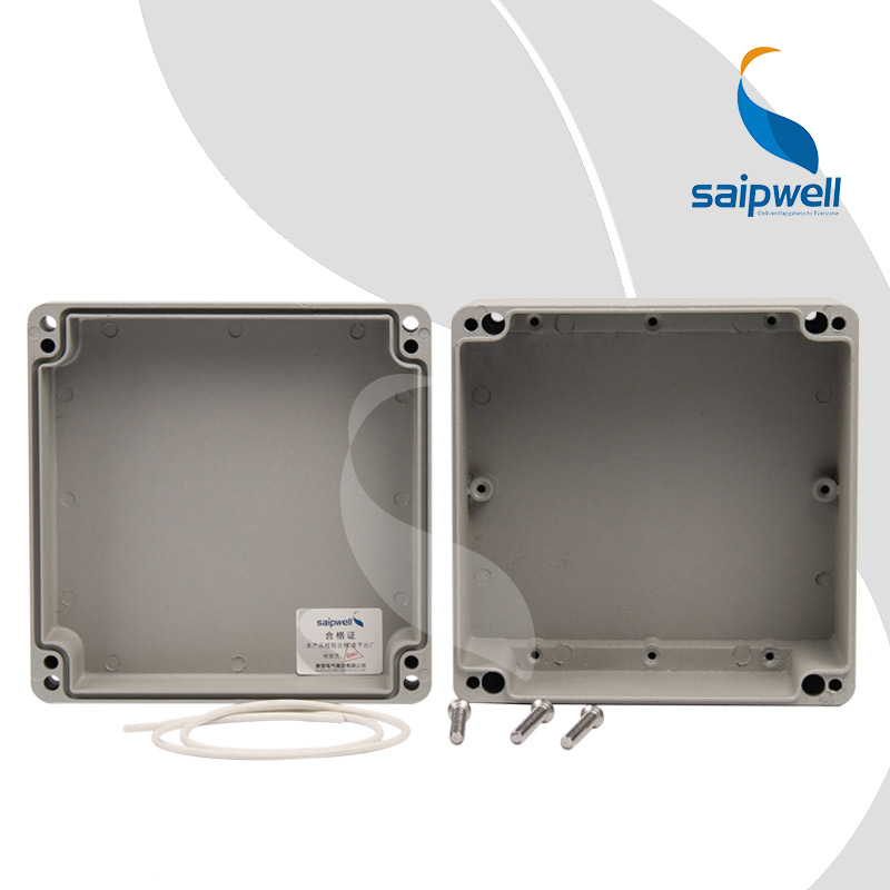 SAIPWELL J 160*160*90mm Print Label Open Holes OEM Metal Enclosure