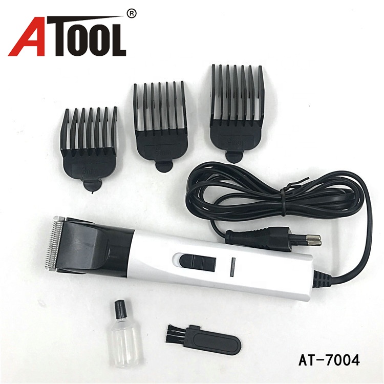 Good quality professional stainless steel blade rechargeable electric clipper hair trimmer