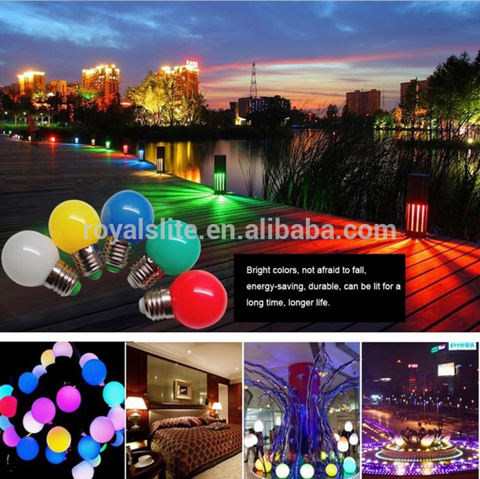 LED Color Bulb 3/5/7/9/12/w for wedding/bedroom/ktv indoor lighting