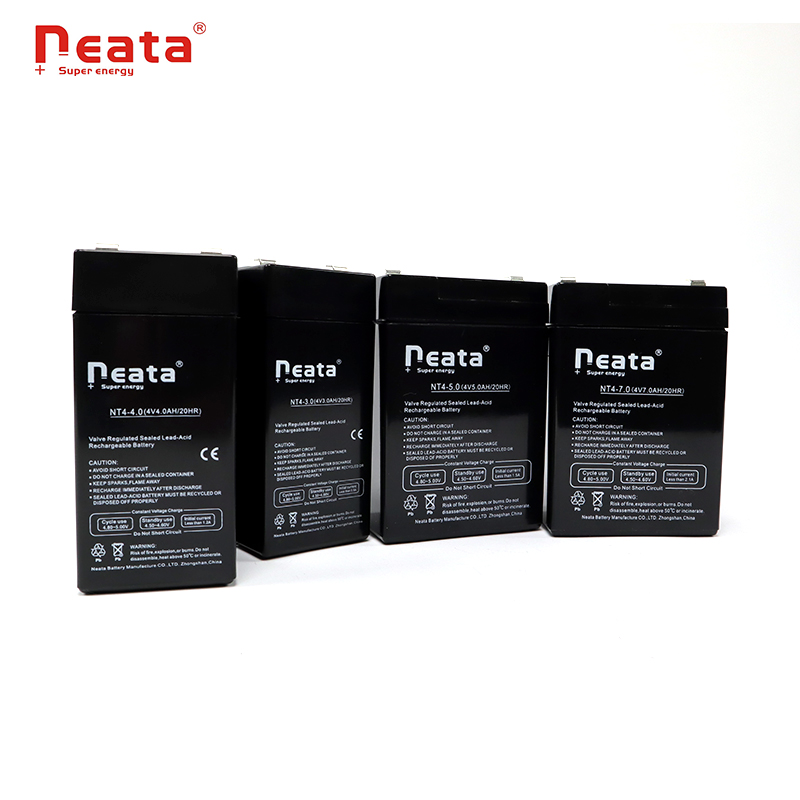 Neata 4V 4AH Battery Maintenance Free Sealed Lead-Acid Rechargeable AGM Battery for Hurricane Lamp With ISO CE ROHS REACH