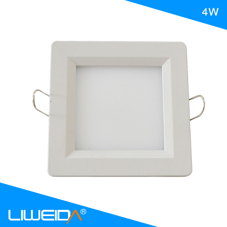 Ceilling Recessed lamp ultra thin slim smd2835 4w led ceiling light 100lm/w 110 degree Square Led Panel Light