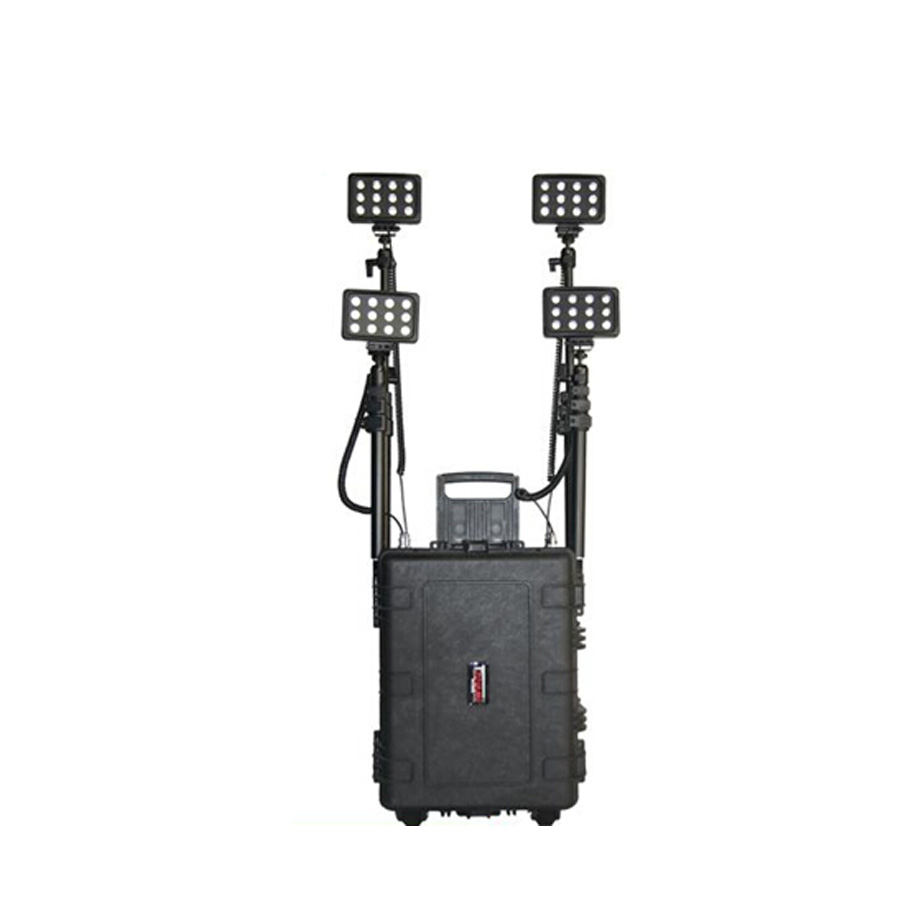 Large battery capacity 8000lm portable construction lighting led remote area lighting