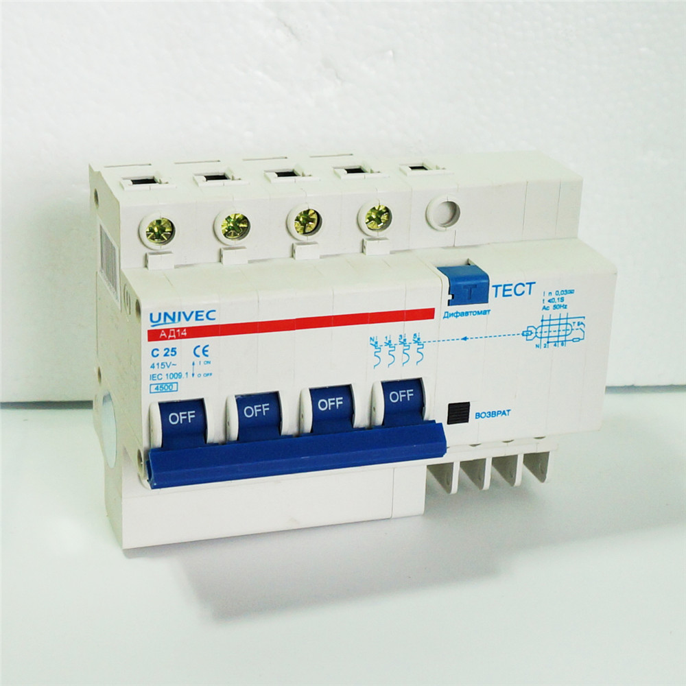 NEW design DZ47LE 4P earth leakage circuit breaker electric leakage circuit breaker