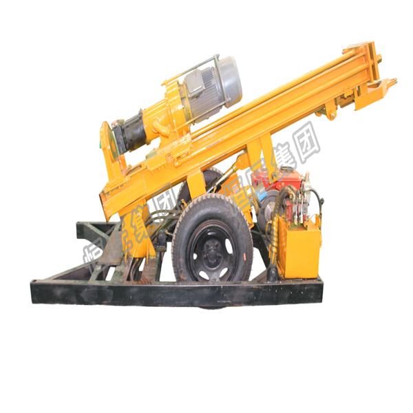 HQZ series gold mining drilling rig/wheel types water well rotary drilling rig/pneumatic crawler rock drill rig