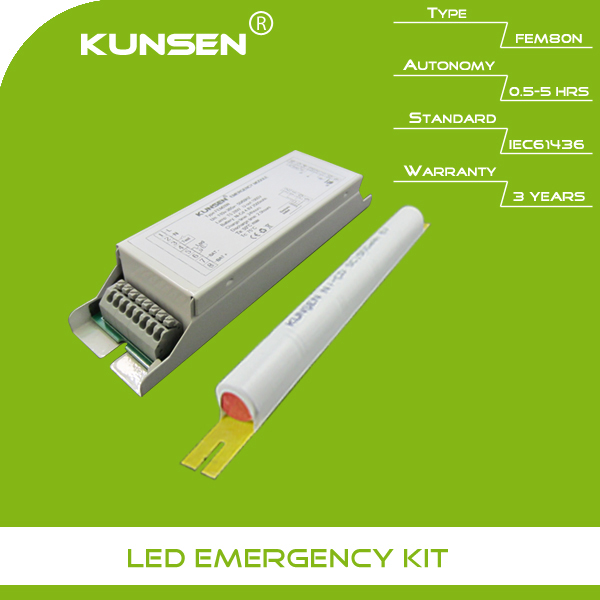 Emergency power pack for T5/T8 fluorescent lamp