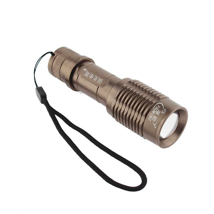 Aluminium Alloy Zoomable T6 LED 10W Multifunction Flashlight