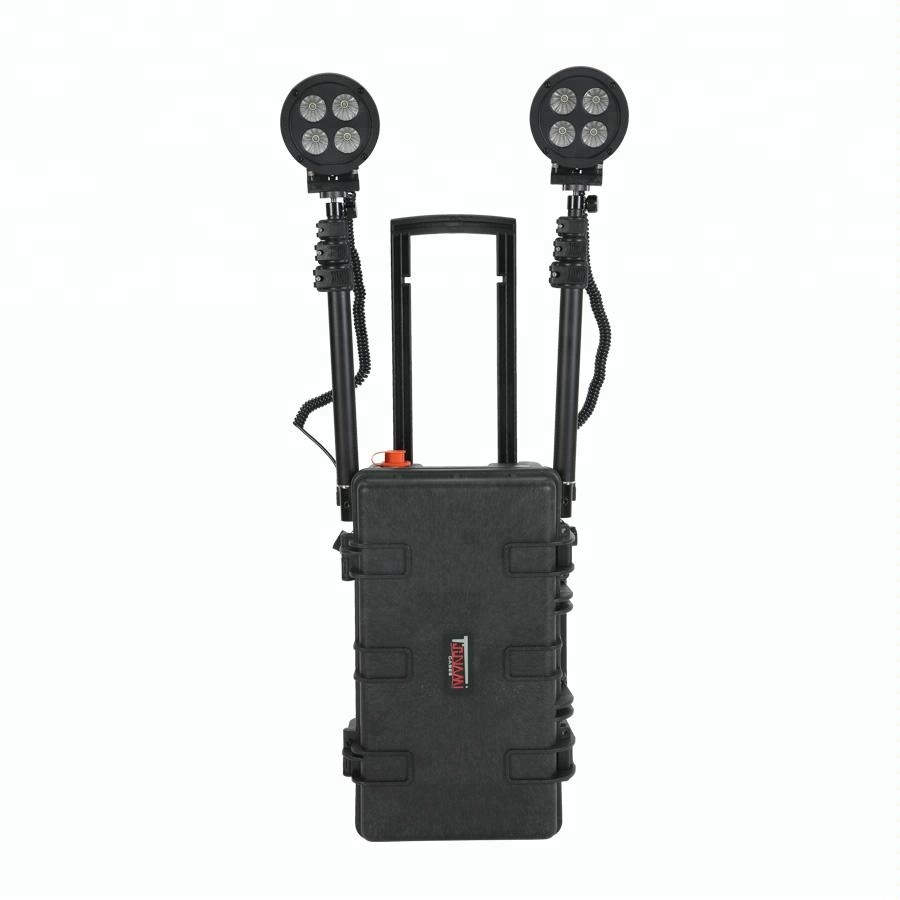 80w CREE LED light construction machinery, rechargeable military amry light, rechargeable safety light with case