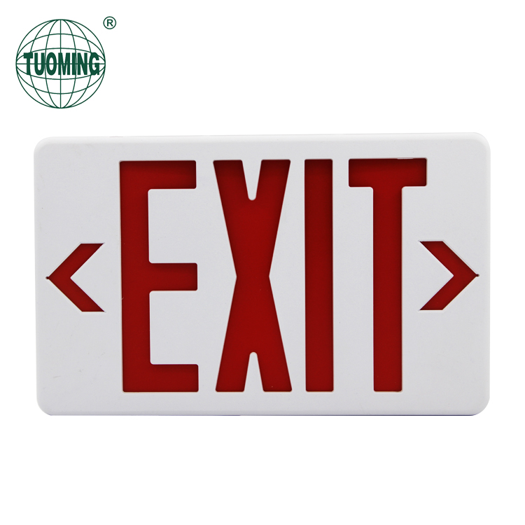 90mins emergency time 3W IP20 exit sign board double sides emergency exit led light